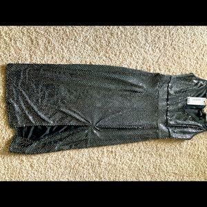 Black spaghetti strap elegant dress